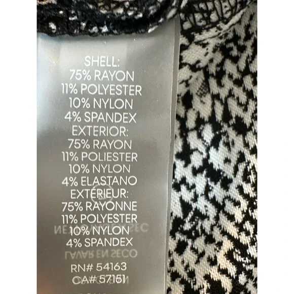 Calvin‎ Klein Size 10 Sheath Dress Black & White SlimmingCore Piece Career Event - Picture 5 of 8